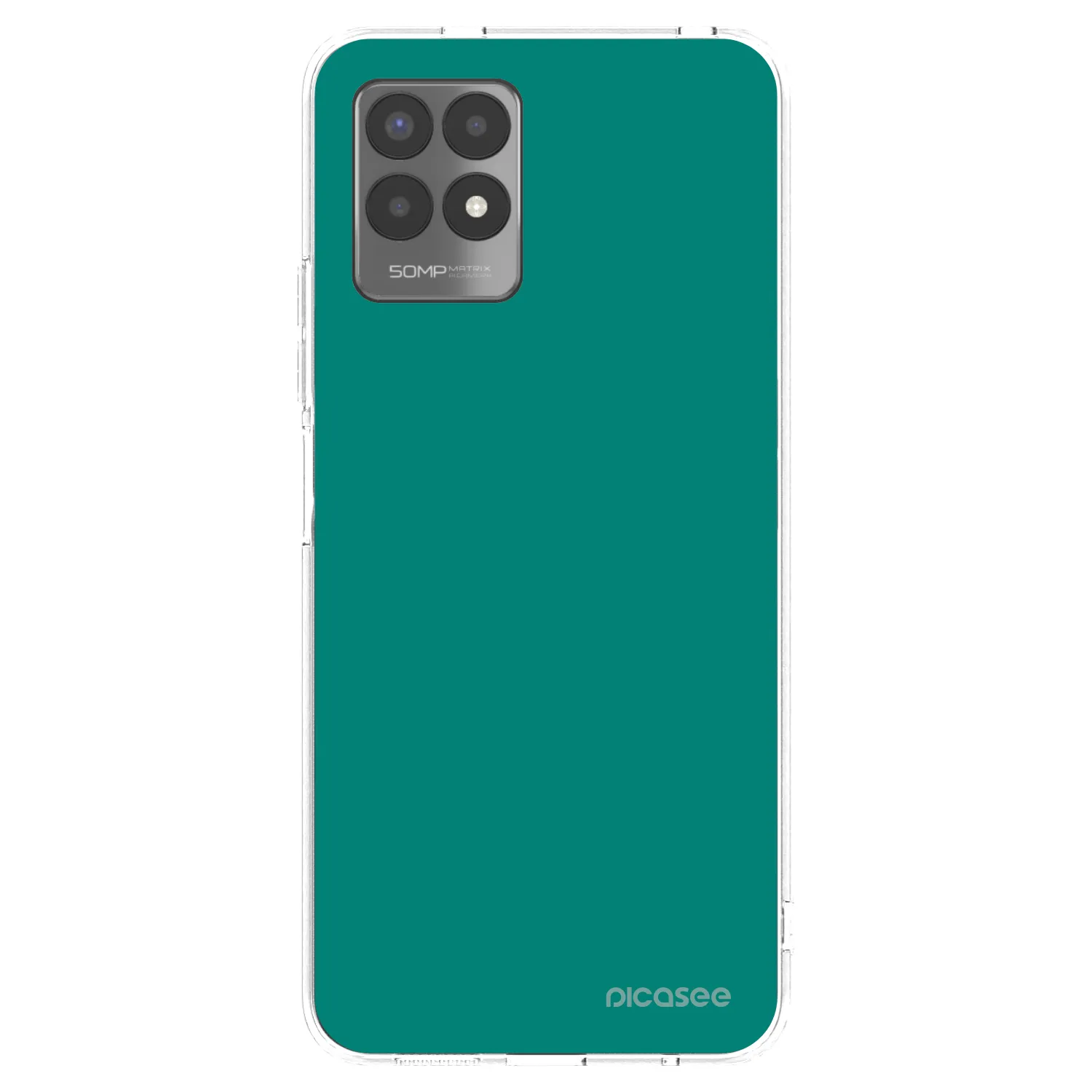 Picasee átlátszó szilikon tok az alábbi mobiltelefonokra Realme 8i - Emerald Mist