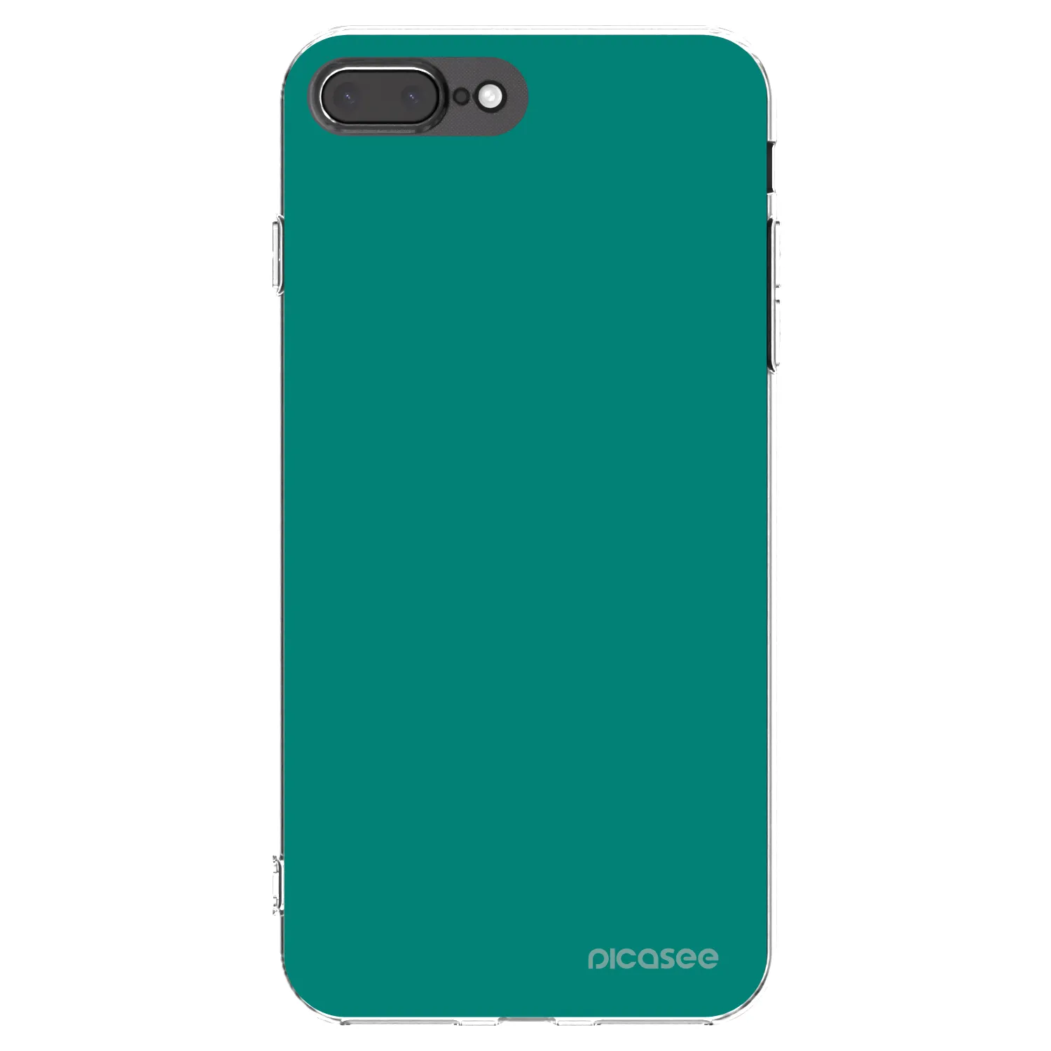 Picasee átlátszó szilikon tok az alábbi mobiltelefonokra Apple iPhone 7 Plus - Emerald Mist