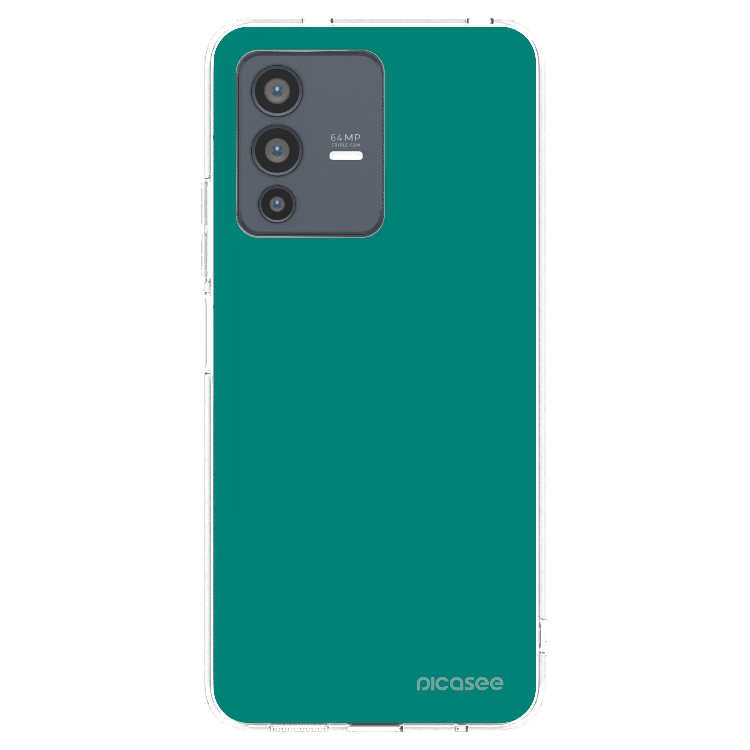 Picasee átlátszó szilikon tok az alábbi mobiltelefonokra Vivo V23 5G - Emerald Mist