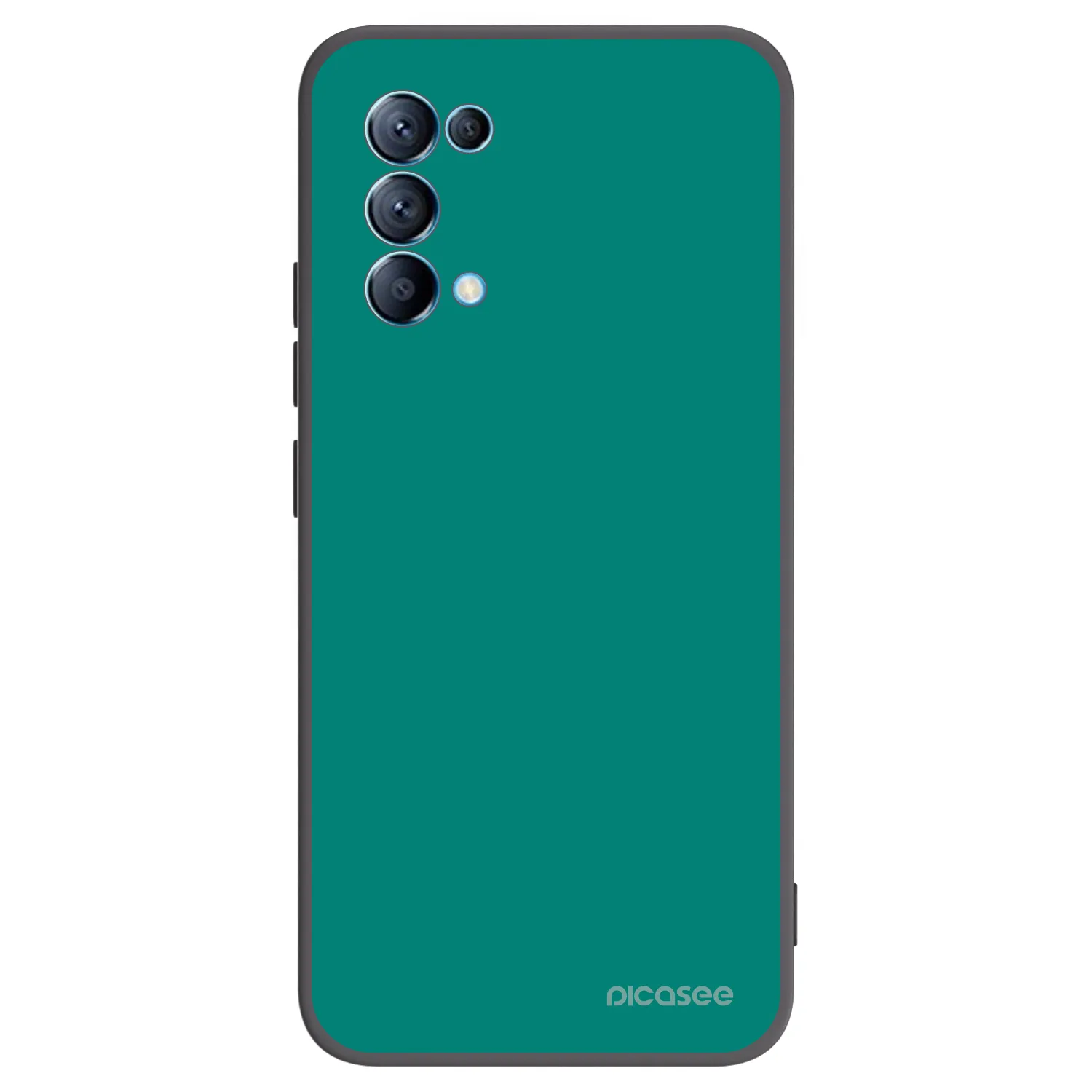 Picasee fekete szilikon tok az alábbi mobiltelefonokra OPPO Reno 5 5G - Emerald Mist