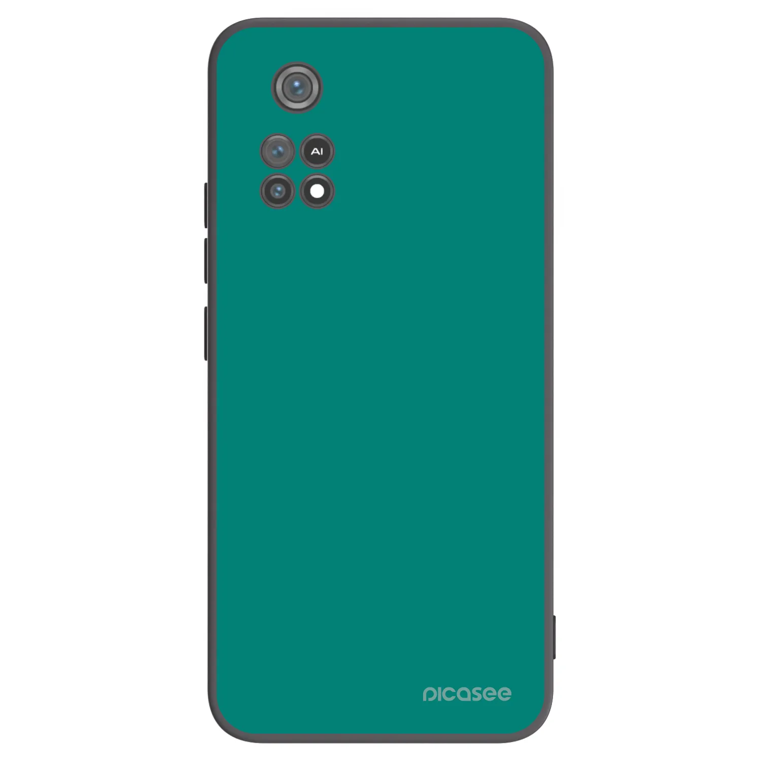 Picasee fekete szilikon tok az alábbi mobiltelefonokra Xiaomi Poco M4 Pro - Emerald Mist