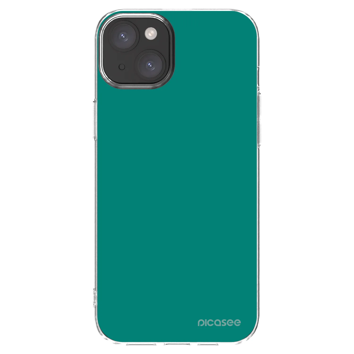 Picasee átlátszó szilikon tok az alábbi mobiltelefonokra Apple iPhone 15 Plus - Emerald Mist