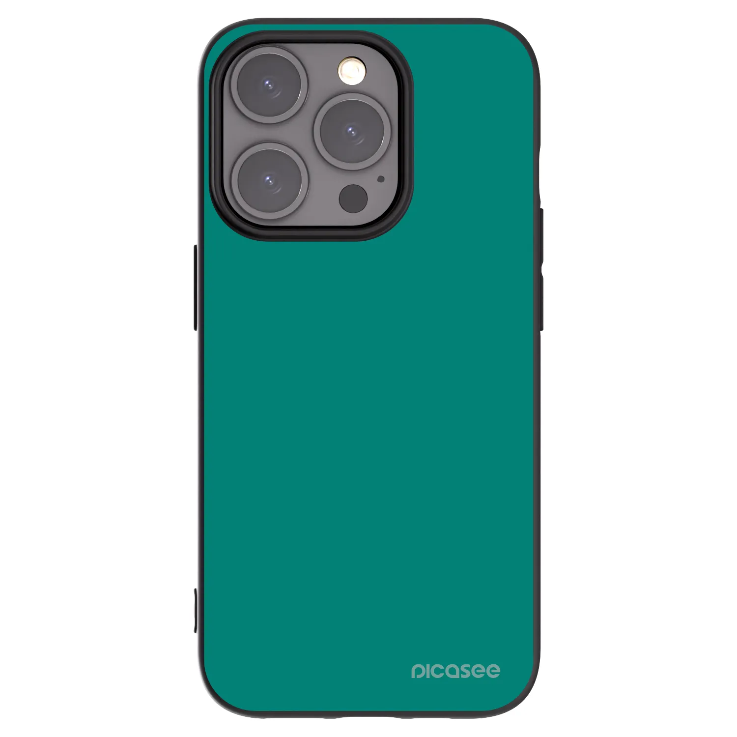 Picasee fekete szilikon tok az alábbi mobiltelefonokra Apple iPhone 15 Pro - Emerald Mist