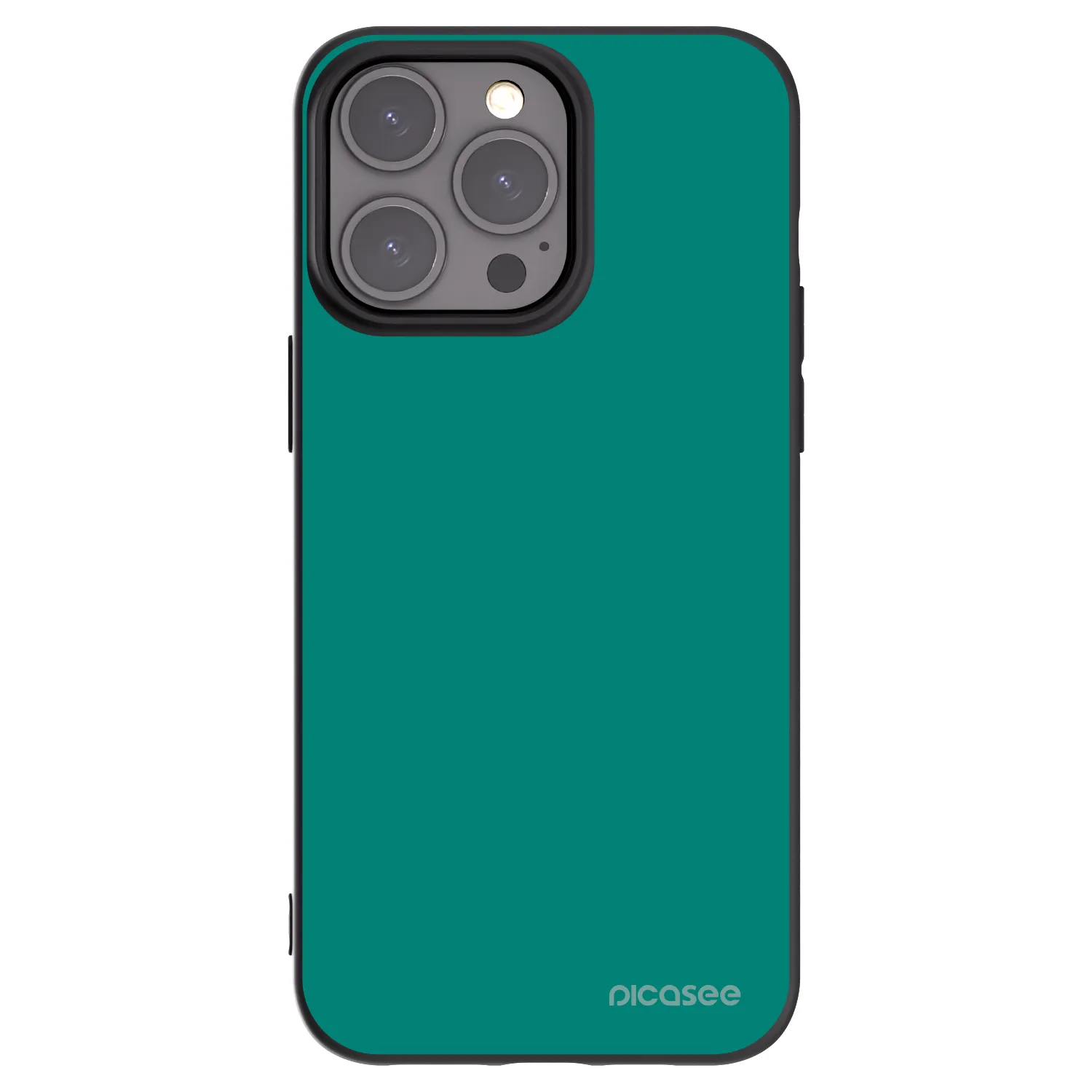 Picasee fekete szilikon tok az alábbi mobiltelefonokra Apple iPhone 15 Pro Max - Emerald Mist