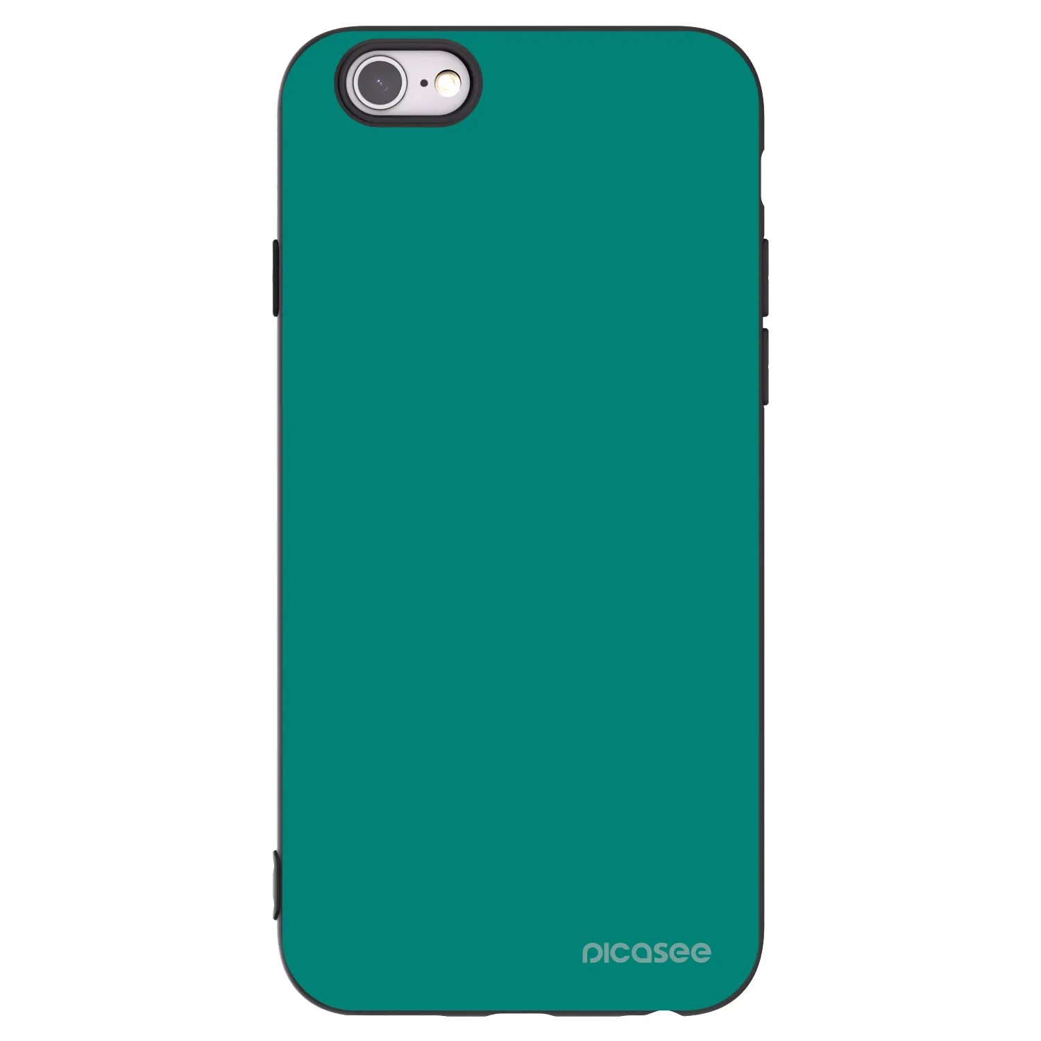 Picasee fekete szilikon tok az alábbi mobiltelefonokra Apple iPhone 6/6S - Emerald Mist