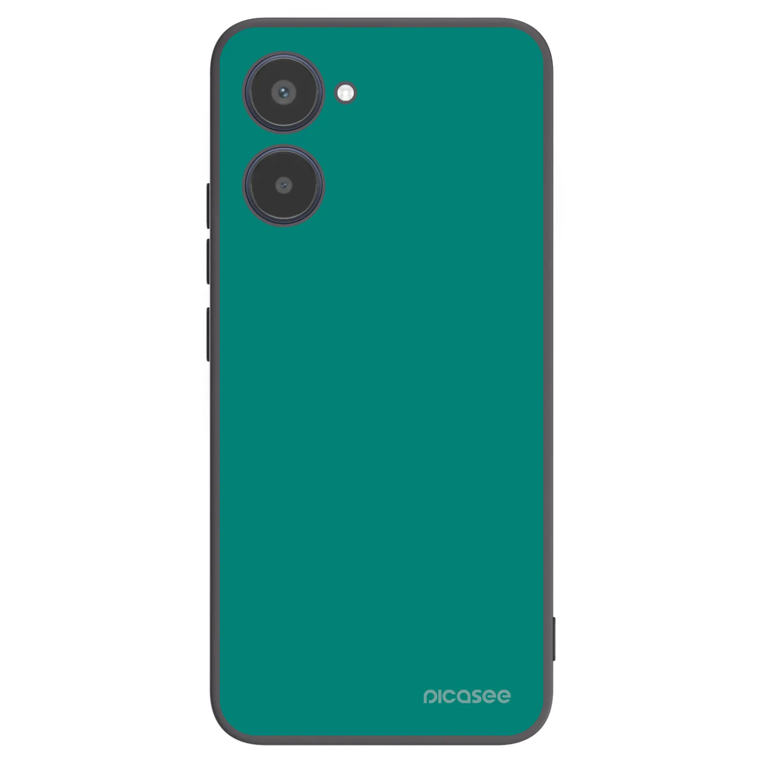 Picasee fekete szilikon tok az alábbi mobiltelefonokra Realme 10 4G - Emerald Mist
