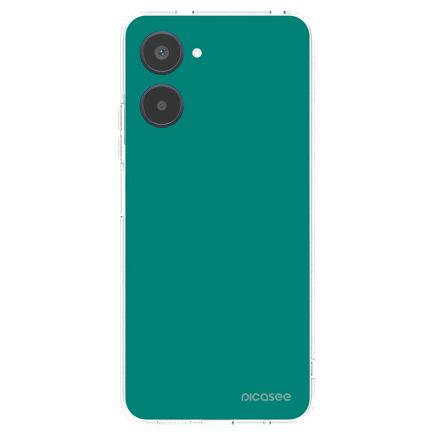 Picasee átlátszó szilikon tok az alábbi mobiltelefonokra Realme 10 4G - Emerald Mist