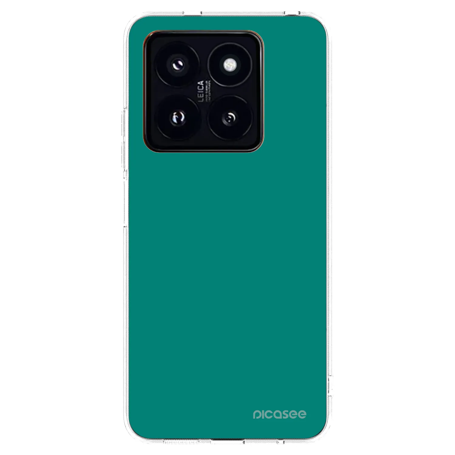 Picasee átlátszó szilikon tok az alábbi mobiltelefonokra Xiaomi 14 Pro - Emerald Mist