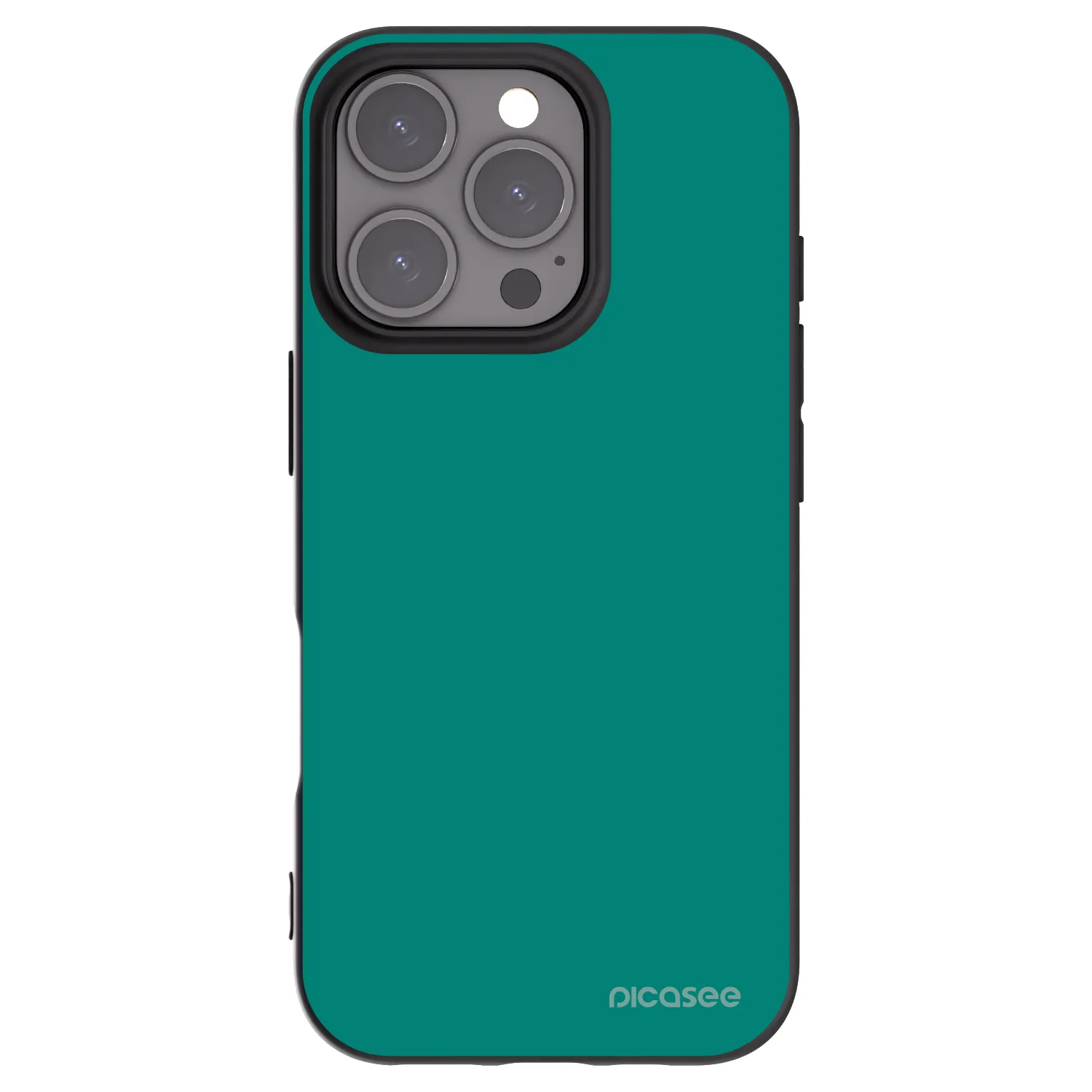 Picasee fekete szilikon tok az alábbi mobiltelefonokra Apple iPhone 16 Pro - Emerald Mist