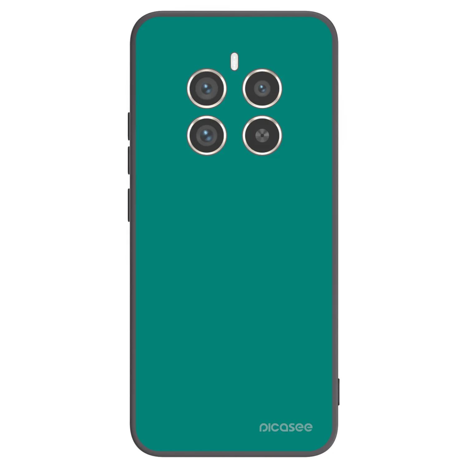 Picasee fekete szilikon tok az alábbi mobiltelefonokra Realme 12 Pro 5G - Emerald Mist