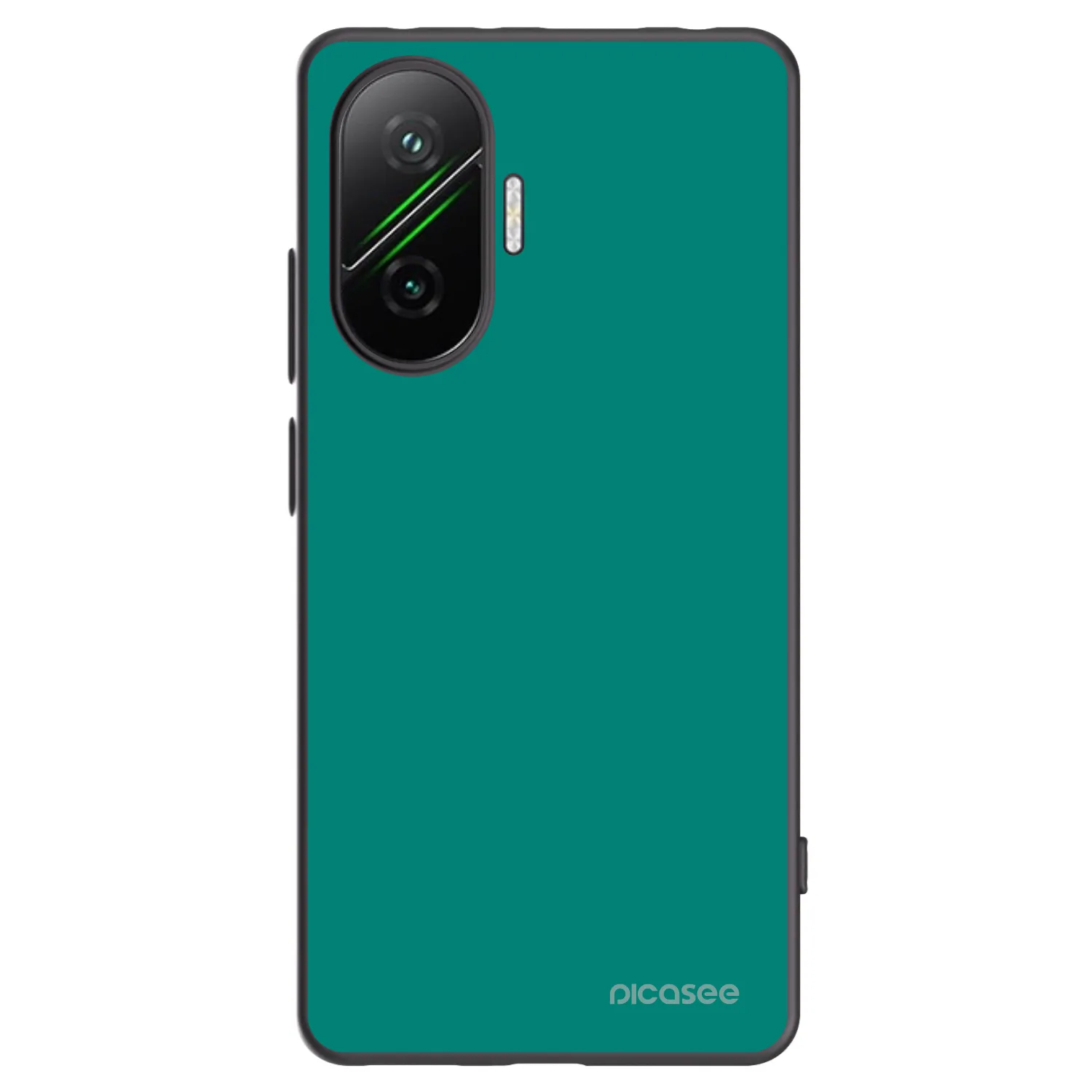 Picasee fekete szilikon tok az alábbi mobiltelefonokra Xiaomi Poco F7 Pro 5G - Emerald Mist