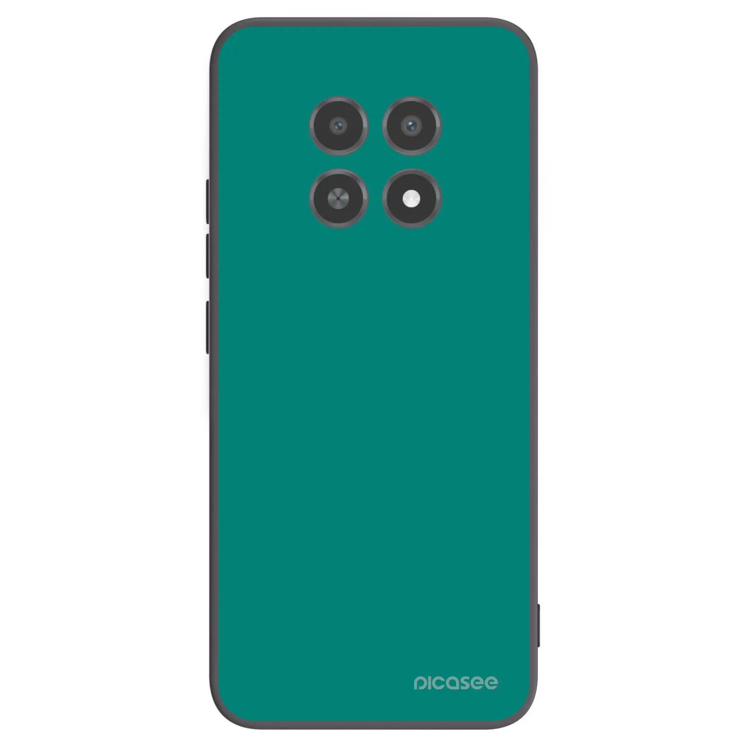 Picasee fekete szilikon tok az alábbi mobiltelefonokra Realme 12X - Emerald Mist