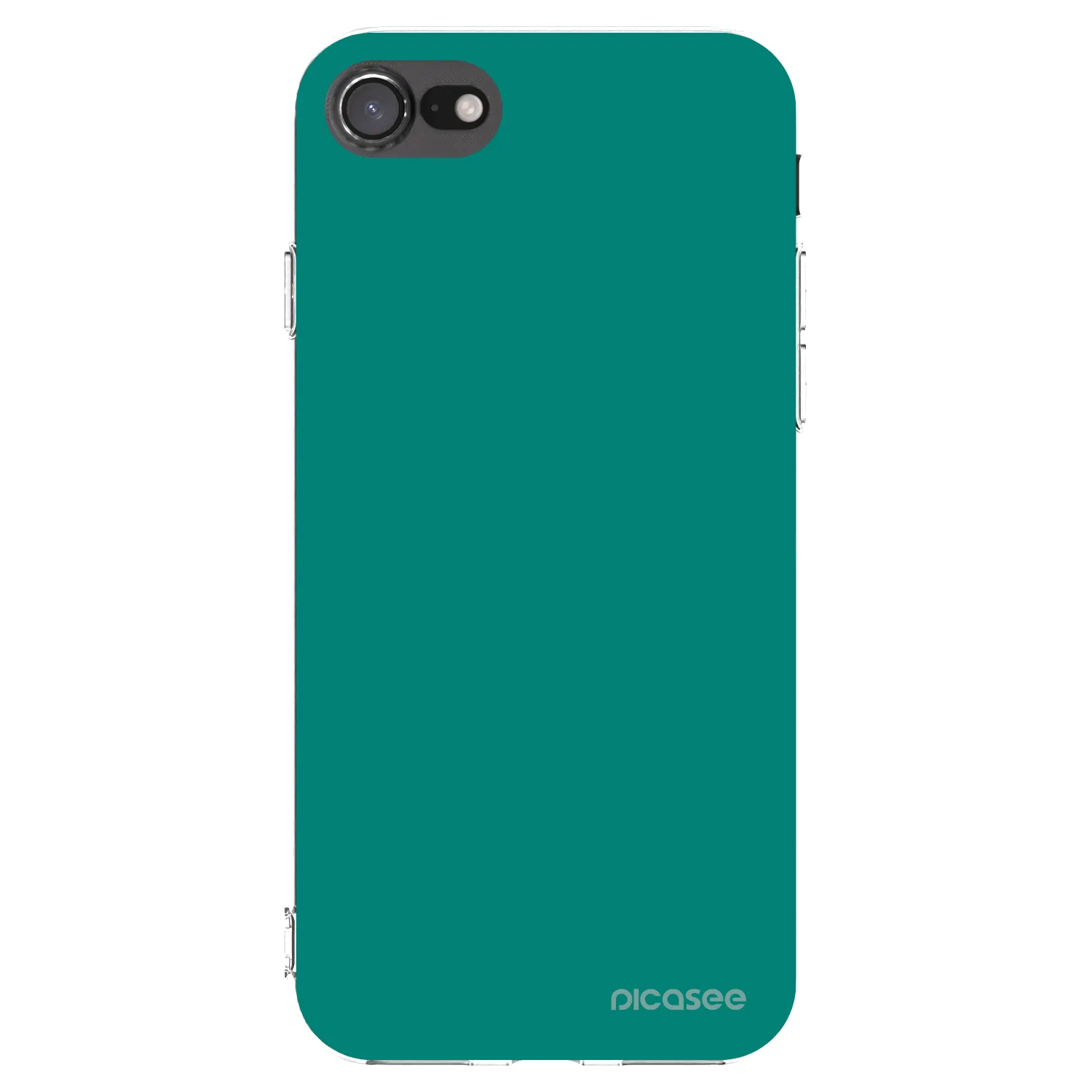 Picasee átlátszó szilikon tok az alábbi mobiltelefonokra Apple iPhone 8 - Emerald Mist