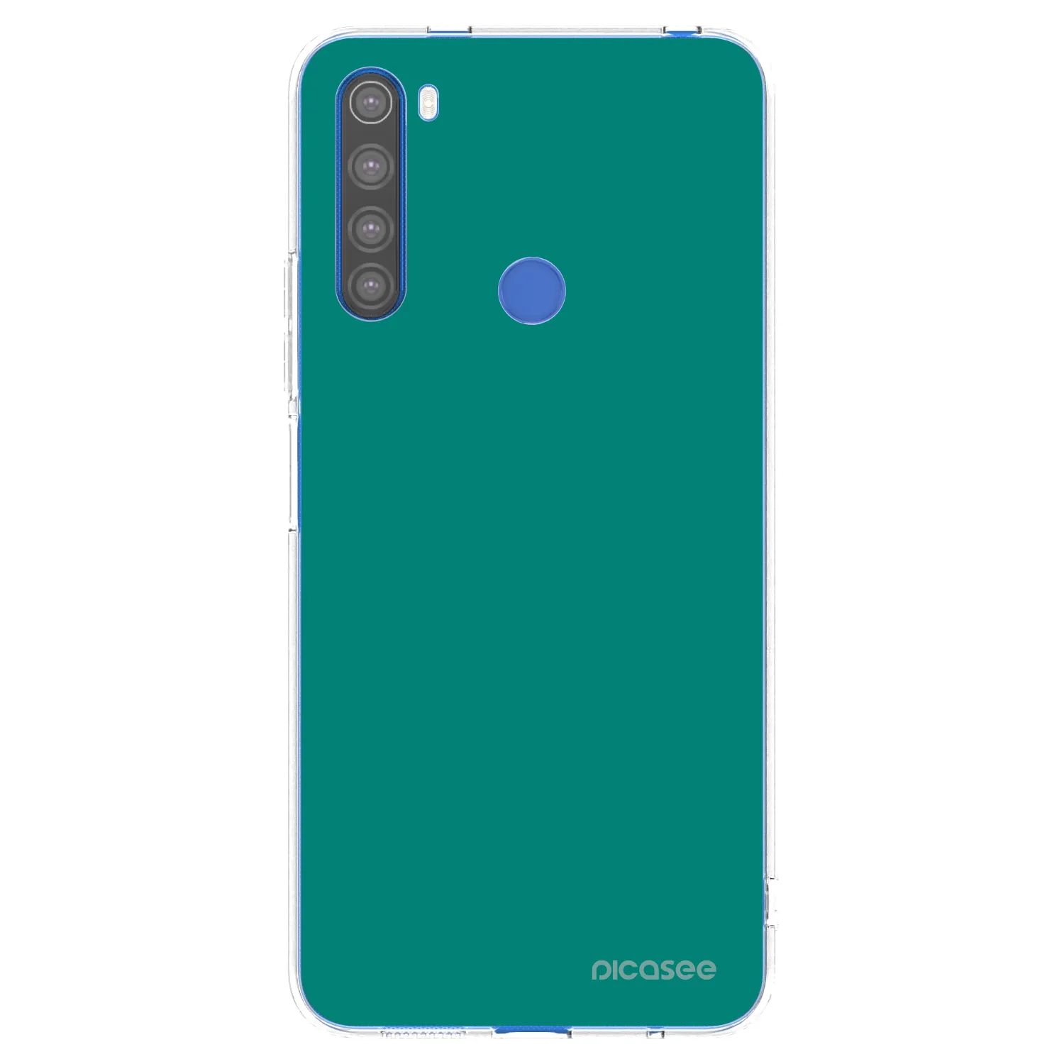 Picasee átlátszó szilikon tok az alábbi mobiltelefonokra Xiaomi Redmi Note 8T - Emerald Mist