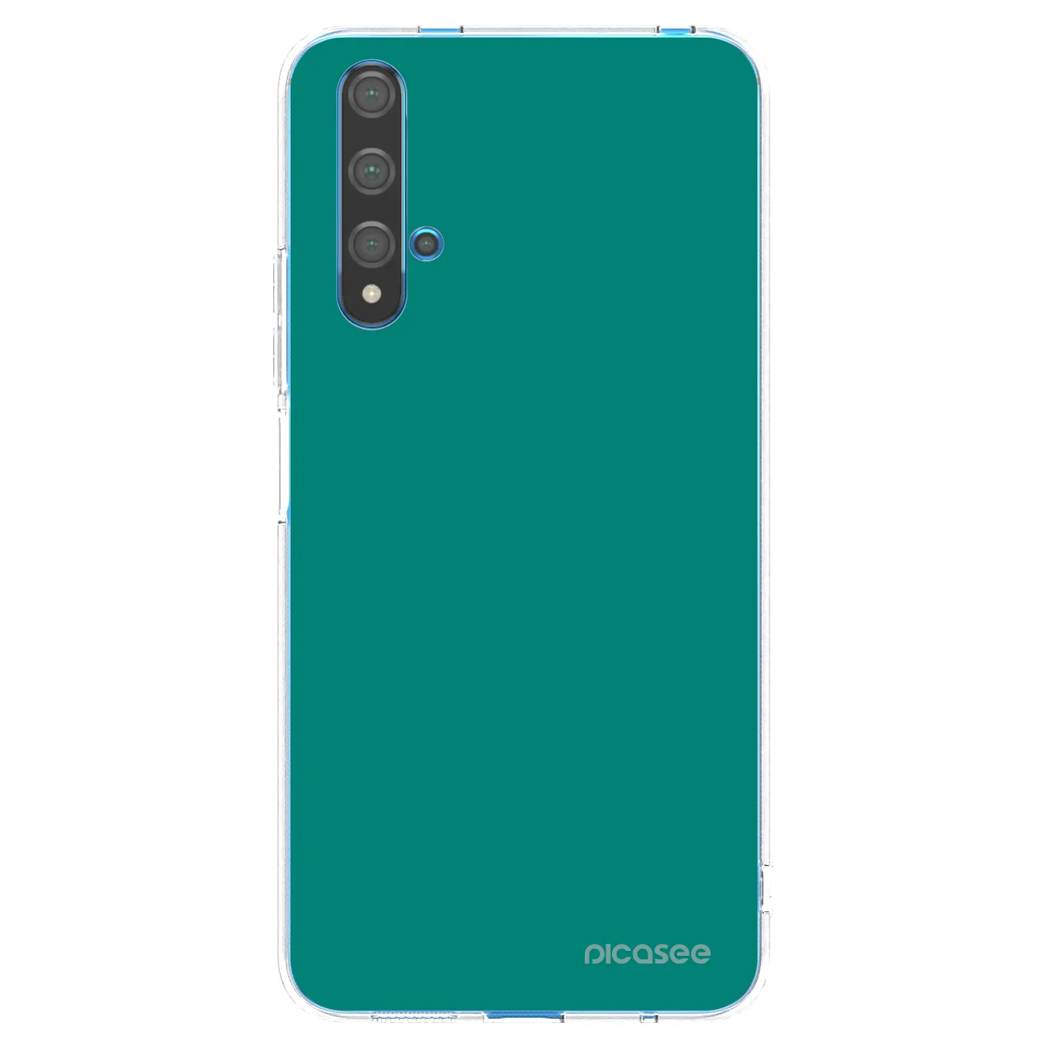 Picasee átlátszó szilikon tok az alábbi mobiltelefonokra Huawei Nova 5T - Emerald Mist
