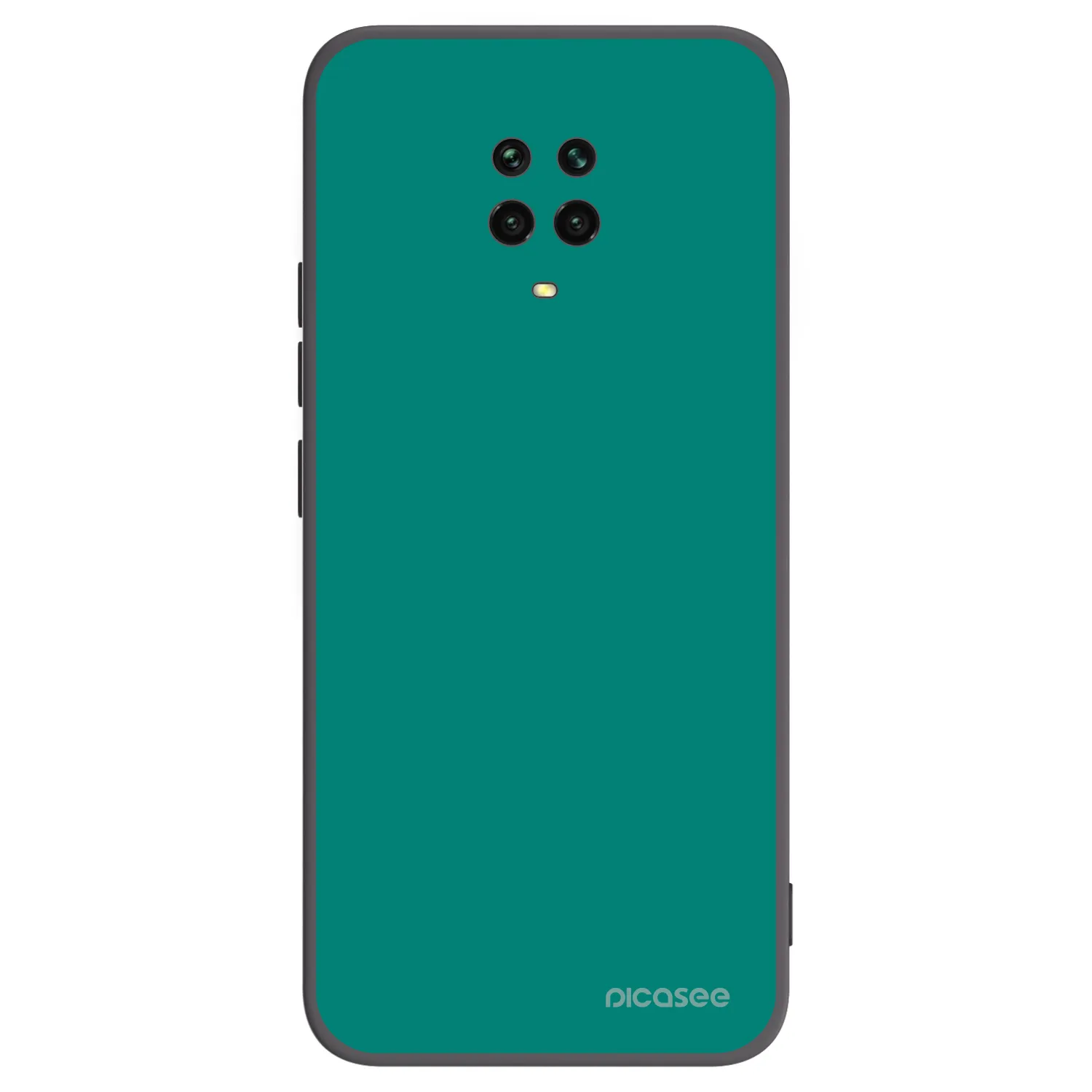 Picasee fekete szilikon tok az alábbi mobiltelefonokra Xiaomi Redmi Note 9 Pro - Emerald Mist