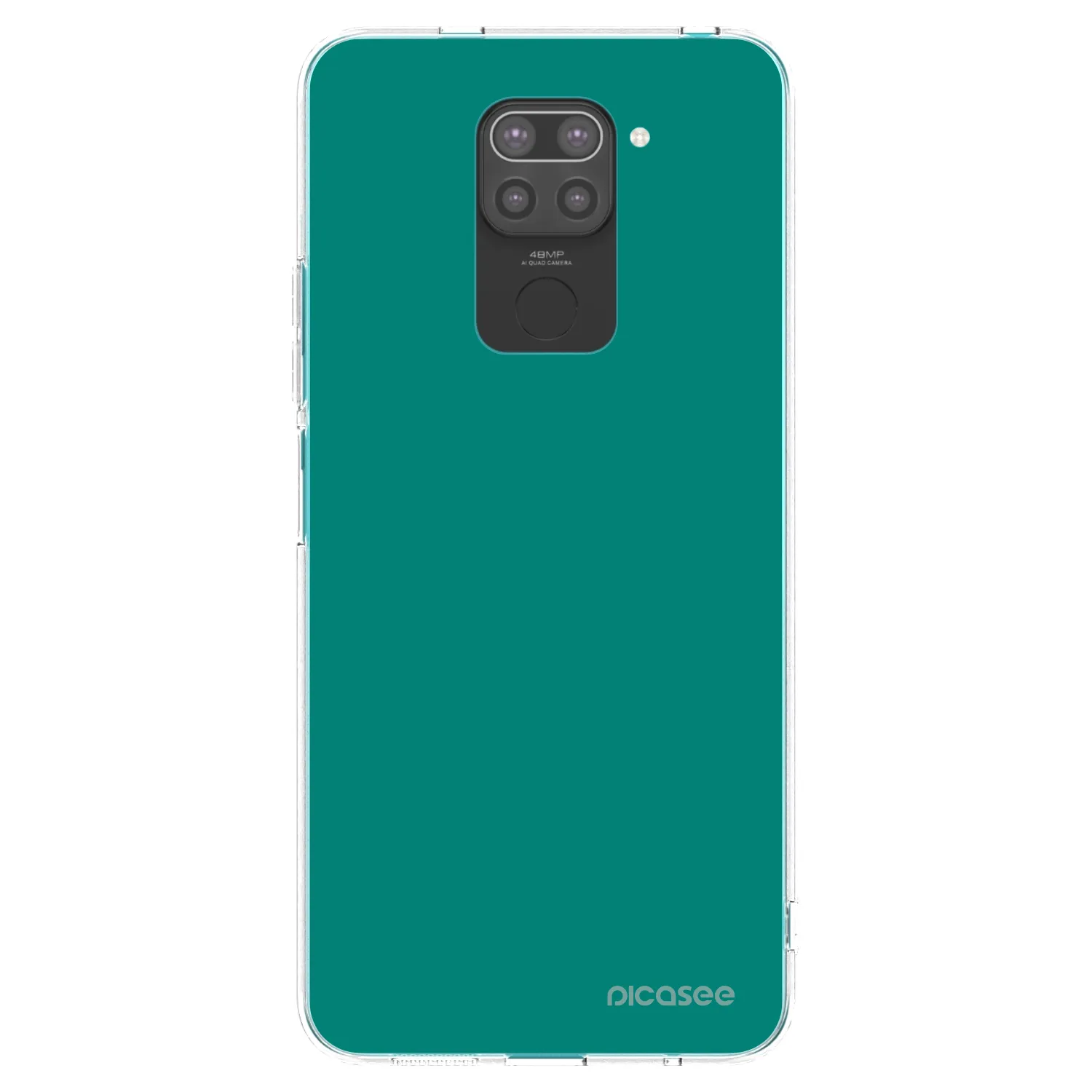 Picasee fekete szilikon tok az alábbi mobiltelefonokra Xiaomi Redmi Note 9 - Emerald Mist