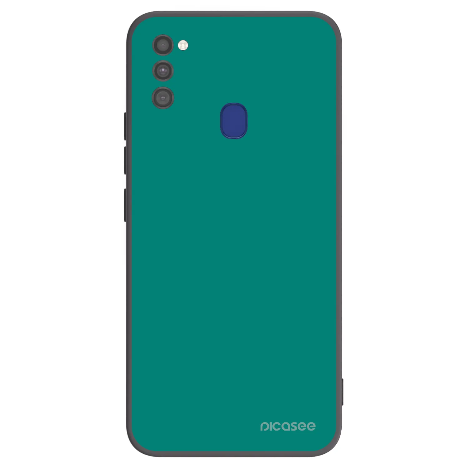 Picasee fekete szilikon tok az alábbi mobiltelefonokra Samsung Galaxy M21 M215F - Emerald Mist