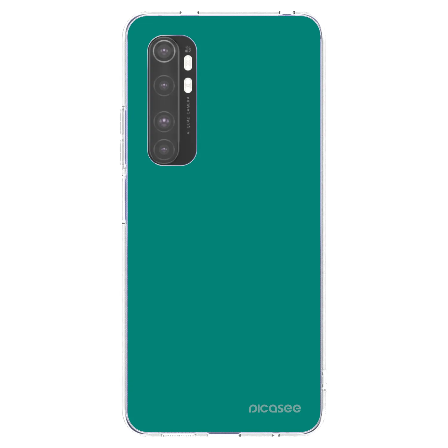 Picasee átlátszó szilikon tok az alábbi mobiltelefonokra Xiaomi Mi Note 10 Lite - Emerald Mist