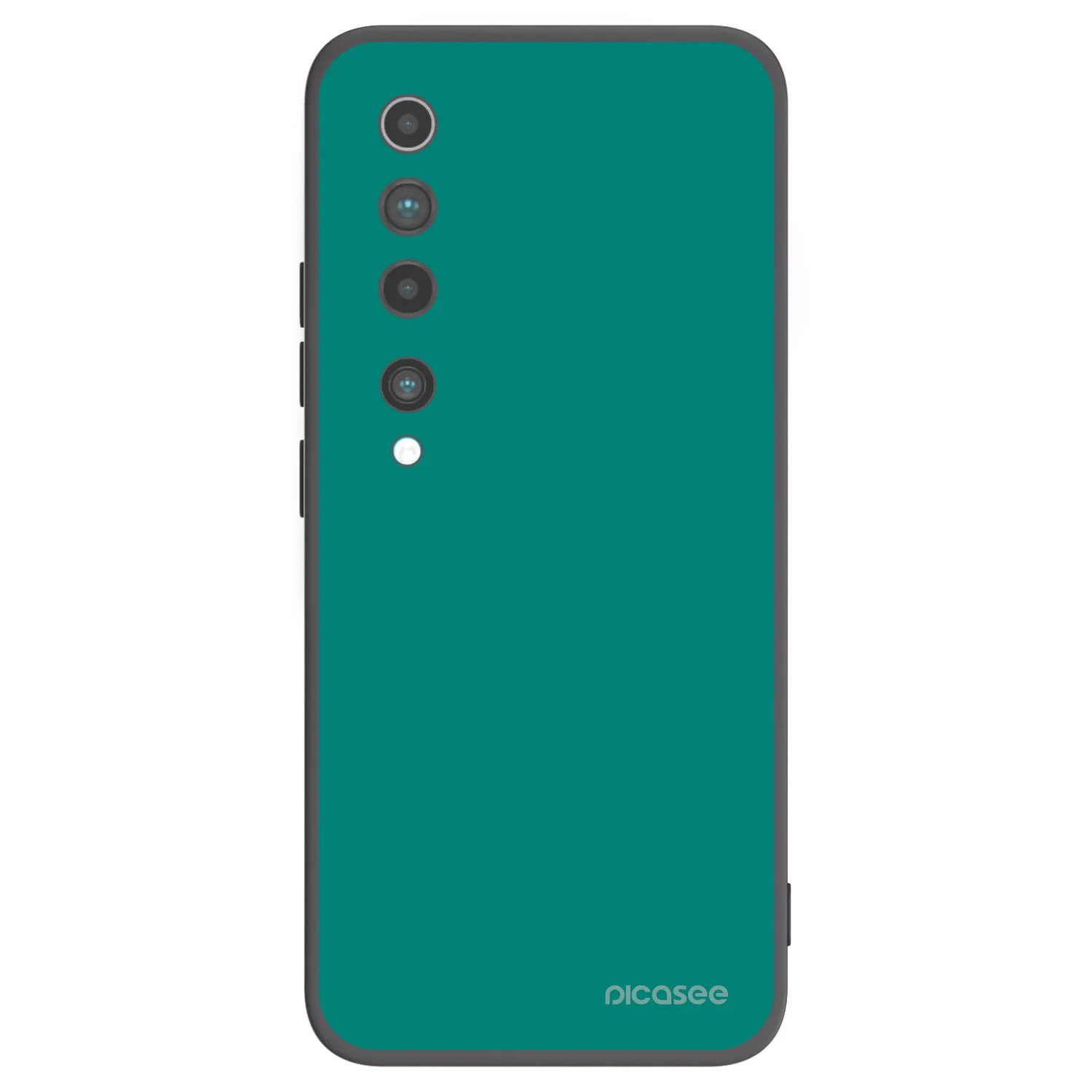 Picasee fekete szilikon tok az alábbi mobiltelefonokra Xiaomi Mi 10 - Emerald Mist