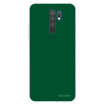 Picasee átlátszó szilikon tok az alábbi mobiltelefonokra Xiaomi Redmi 9 - Green Gleam