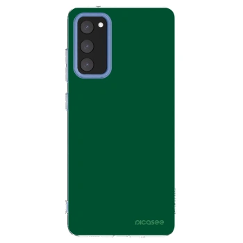 Picasee átlátszó szilikon tok az alábbi mobiltelefonokra Samsung Galaxy S20 FE - Green Gleam