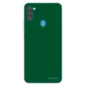 Picasee átlátszó szilikon tok az alábbi mobiltelefonokra Samsung Galaxy M11 - Green Gleam
