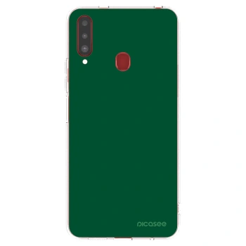 Picasee átlátszó szilikon tok az alábbi mobiltelefonokra Samsung Galaxy A20s - Green Gleam