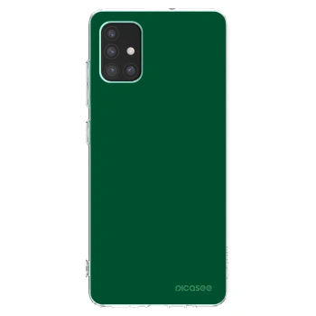 Picasee átlátszó szilikon tok az alábbi mobiltelefonokra Samsung Galaxy M51 M515F - Green Gleam