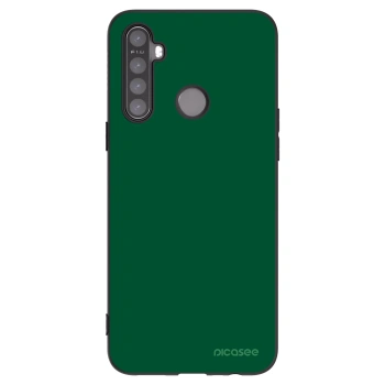 Picasee fekete szilikon tok az alábbi mobiltelefonokra Realme 6i - Green Gleam