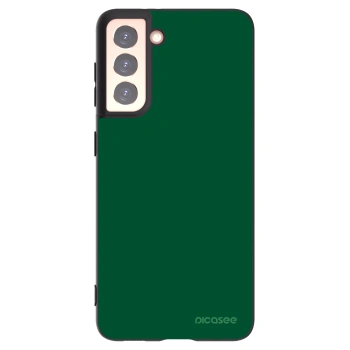 Picasee fekete szilikon tok az alábbi mobiltelefonokra Samsung Galaxy S21 5G G991B - Green Gleam