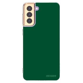 Picasee átlátszó szilikon tok az alábbi mobiltelefonokra Samsung Galaxy S21+ 5G G996F - Green Gleam