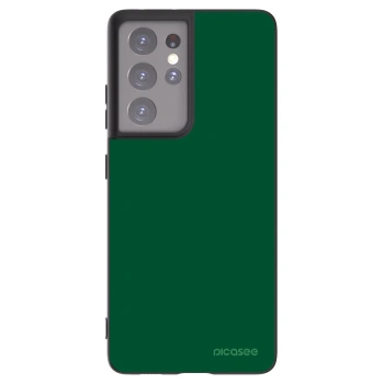 Picasee fekete szilikon tok az alábbi mobiltelefonokra Samsung Galaxy S21 Ultra 5G G998B - Green Gleam