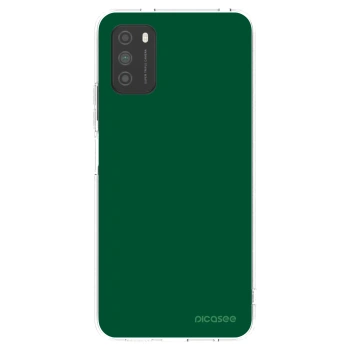 Picasee átlátszó szilikon tok az alábbi mobiltelefonokra Xiaomi Poco M3 - Green Gleam