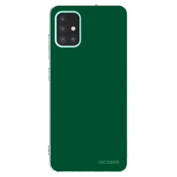 Picasee átlátszó szilikon tok az alábbi mobiltelefonokra Samsung Galaxy M31s - Green Gleam