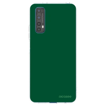 Picasee átlátszó szilikon tok az alábbi mobiltelefonokra Realme 7 - Green Gleam