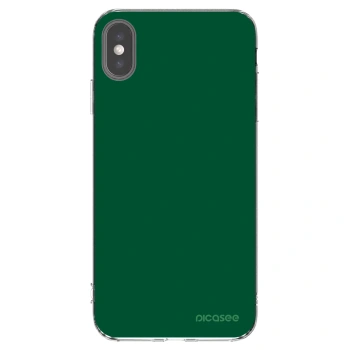 Picasee átlátszó szilikon tok az alábbi mobiltelefonokra Apple iPhone XS Max - Green Gleam