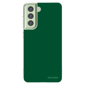 Picasee átlátszó szilikon tok az alábbi mobiltelefonokra Samsung Galaxy S21 FE 5G - Green Gleam