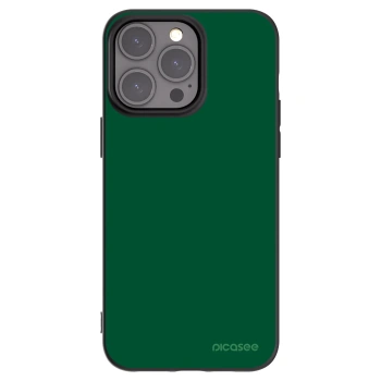 Picasee fekete szilikon tok az alábbi mobiltelefonokra Apple iPhone 15 Pro Max - Green Gleam