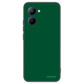 Picasee fekete szilikon tok az alábbi mobiltelefonokra Realme C33 (2023) - Green Gleam