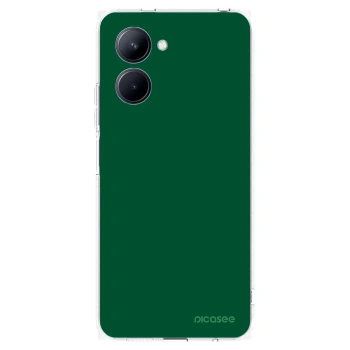 Picasee átlátszó szilikon tok az alábbi mobiltelefonokra Realme C33 (2023) - Green Gleam