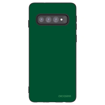 Picasee fekete szilikon tok az alábbi mobiltelefonokra Samsung Galaxy S10 G973 - Green Gleam
