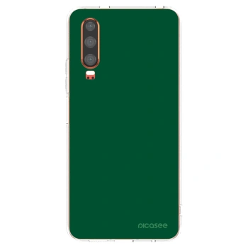 Picasee átlátszó szilikon tok az alábbi mobiltelefonokra Huawei P30 - Green Gleam