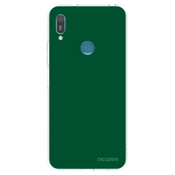 Picasee átlátszó szilikon tok az alábbi mobiltelefonokra Huawei Y6 2019 - Green Gleam