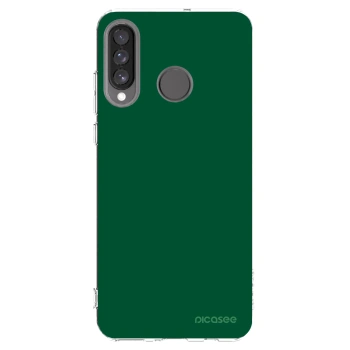 Picasee átlátszó szilikon tok az alábbi mobiltelefonokra Huawei P30 Lite - Green Gleam