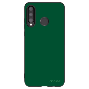 Picasee fekete szilikon tok az alábbi mobiltelefonokra Huawei P30 Lite - Green Gleam