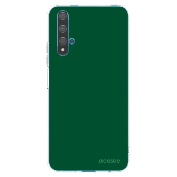 Picasee átlátszó szilikon tok az alábbi mobiltelefonokra Huawei Nova 5T - Green Gleam