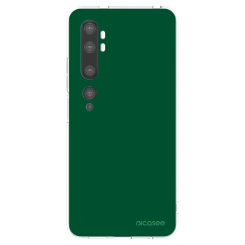 Picasee átlátszó szilikon tok az alábbi mobiltelefonokra Xiaomi Mi Note 10 (Pro) - Green Gleam