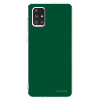 Picasee átlátszó szilikon tok az alábbi mobiltelefonokra Samsung Galaxy A71 A715F - Green Gleam