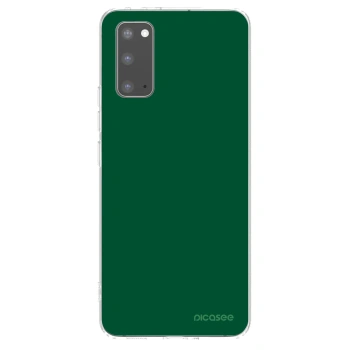 Picasee átlátszó szilikon tok az alábbi mobiltelefonokra Samsung Galaxy S20 G980F - Green Gleam